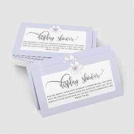 Carte D'accompagnement Douche de mariage Fleurs de lilas