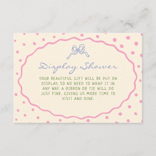 Carte D'accompagnement Douche de présentation colorée dessinée à la main  (Devant)