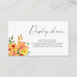 Carte D'accompagnement Douche écran à ressort minimaliste