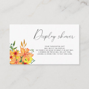 Carte D'accompagnement Douche écran à ressort minimaliste