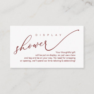 Carte D'accompagnement Douche mariage, Romantique moderne