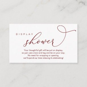 Carte D'accompagnement Douche mariage, Romantique moderne