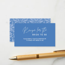Douche nuptiale bleue Delft partager une recette