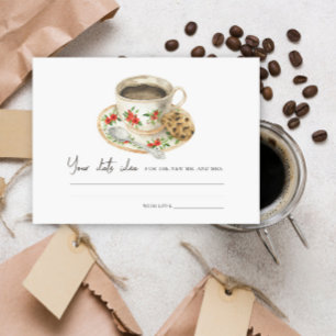 Carte D'accompagnement Douche nuptiale café Date idées nuit Date pot