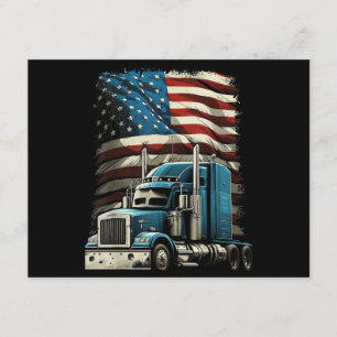 Carte D'accompagnement Drapeau américain de camionnette pour voiture patr