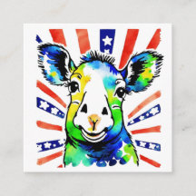 Drôle aquarelle mouton coloré