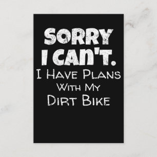 Carte D'accompagnement Drôle Dirt Vélo Devis Motocross Racing Motorcycle