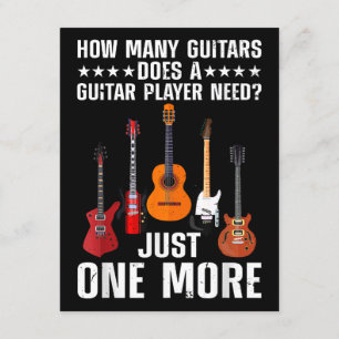 Carte D'accompagnement Drôle Guitare Joueuse Art Pour Hommes Femmes Guita