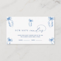 Dusty Blue Bow Devine Combien De Candies Jeu