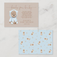 Dusty Blue Teddy Bear Baby shower Demande de réser