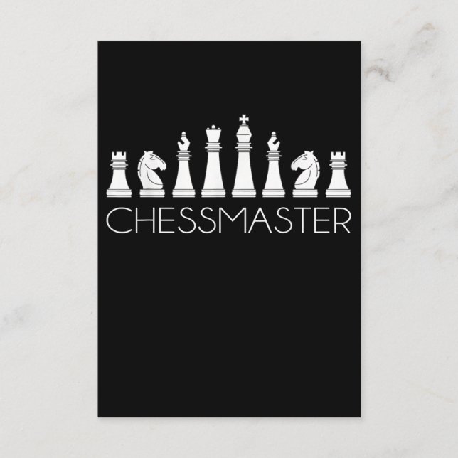 Carte D'accompagnement Échecs - Chessmaster (Devant)