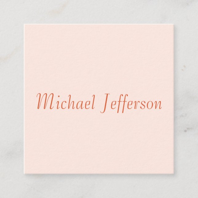 Carte D'accompagnement Écriture manuscrite Nom de script Élégant Plaque s (Devant)