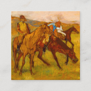 Carte D'accompagnement Edgar Degas Avant la course