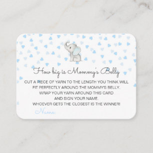 Carte D'accompagnement Editable How Big is Mommy's Belly Card