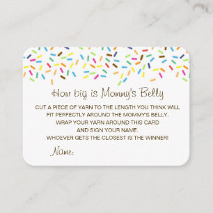 Carte D'accompagnement Editable How Big is Mommy's Belly Card