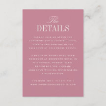 Élégance Classique Rose Détails de Mariage