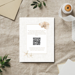 Carte D'accompagnement Élégance Côtière Mariage au Bord de Mer