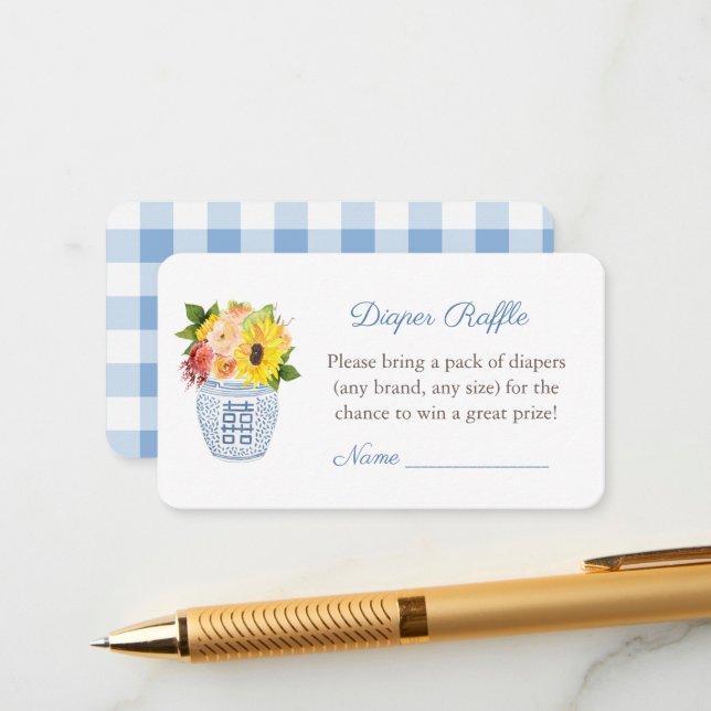 Carte D'accompagnement Elégance rustique Baby shower d'automne Déchets Ra (Devant/Arrière en situation)