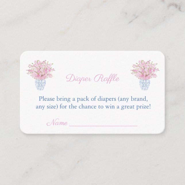 Carte D'accompagnement Élégant bébé fille Douche Gingembre Jar Déchets Ra (Devant)