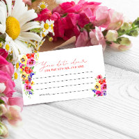 Elégant Chic Fleurs Sauvages Script Date Nuit Idée
