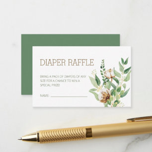 Carte D'accompagnement Élégant Eucalyptus Floral Verdure Déchets Raffle