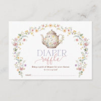 Elégant Fleur sauvage Garden Tea Party Raffle de c