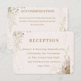 Carte D'accompagnement Elegant Floral Enclosure Card 