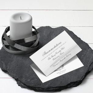 Carte D'accompagnement Elégant gris blanc Aquarelle Mariage Floral