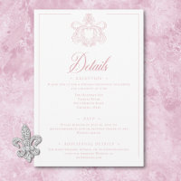 Élégant mariage à motif de chinoiserie rose avec o