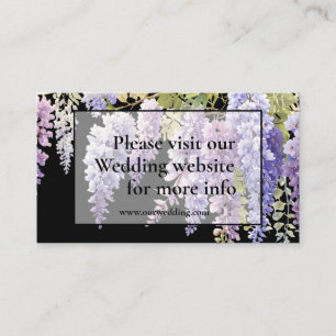 Carte D'accompagnement Élégant mariage de la glycine de l'aquarelle magen