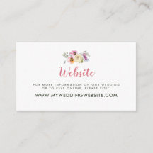 Élégant site Mariage moderne rose violet Floral