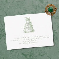 Élégant Vert Sauge Toile Manoir Français Mariage