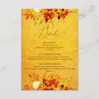 Carte D'accompagnement Elégante aquarelle rouge et or Poinsettia Mariage