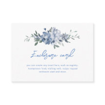 Élégante Baby Shower Dusty Blue Floral