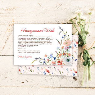 Carte D'accompagnement Élégante Baby Shower Floral