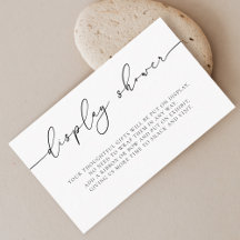 Élégante Calligraphie minimaliste Douche