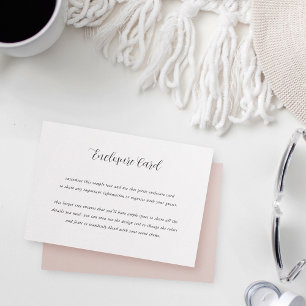 Carte D'accompagnement Élégante calligraphie tout usage personnalisable
