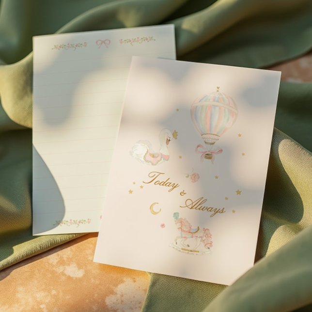 Carte D'accompagnement Élégante Fille Anniversaire Fête à la main Keepsak (Créateur téléchargé)