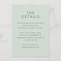 Élégante Menthe Détails Minimalistes