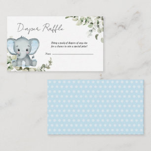 Carte D'accompagnement Élephant Baby shower Déchets Raffle