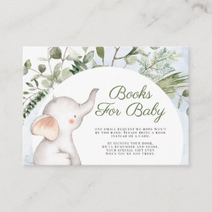 Carte D'accompagnement Elephant Blue Boy Greeneres Livres Pour Baby Enclo