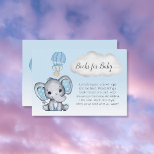 Carte D'accompagnement Elephant Hot Air Balloon Livres pour Baby Boy Encl