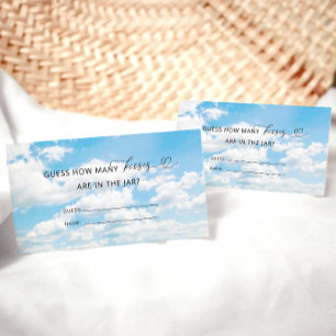 Carte D'accompagnement Elle est sur Cloud Nine Combien de baisers jeu nup