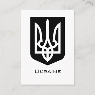 Carte D'accompagnement Emblème graphique contemporain Tryzub de l'Ukraine