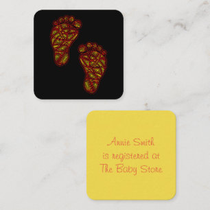 Carte D'accompagnement Empreintes bébé