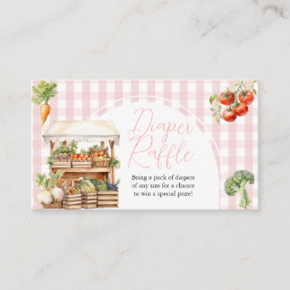 Carte D'accompagnement En vichy De Raffle De Fruits Fruits Cultivés Local