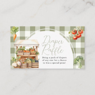 Carte D'accompagnement En vichy De Raffle De Fruits Fruits Cultivés Local