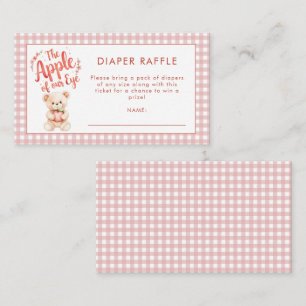 Carte D'accompagnement en vichy Pomme de Baby shower de  de calomnie ocul