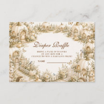 Enchanted White Pumpkin Village Diaper Raffle