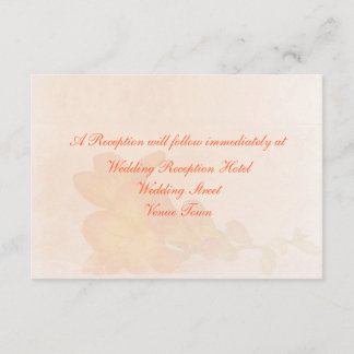 Carte D'accompagnement Enclosure de mariage subtile de fleur de freesia p